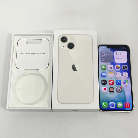 iPhone13mini 256GB スターライト SIMフリー 中古品 KUS22021